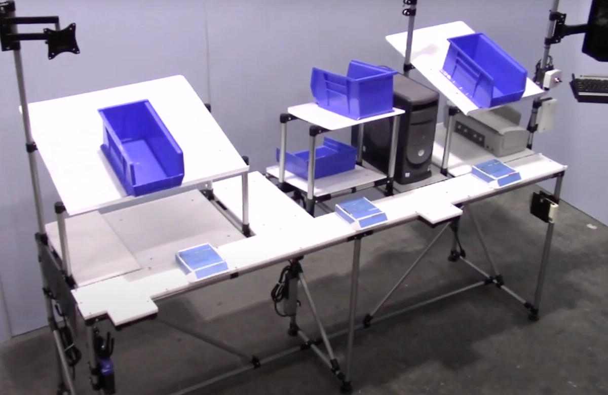 Quicksmart/Worksmart high volume kitting slide line video poster